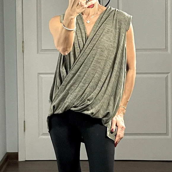 Anthropologie Tops - Akemi+Kin Faux Wrap Sleeveless Top size M